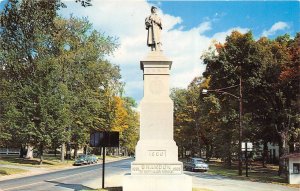 Brandon Vermont 1960s Postcard Monument To Her Fallen Heroes