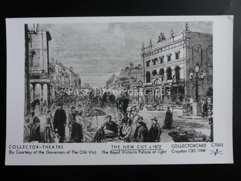 London THE NEW CUT c1872 ROYAL VICTORIA PALACE - Pamlin Print RP Postcard C7003