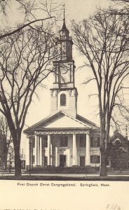 First Church Christ Congregational - Springfield, Massachusetts 1906 Postcard