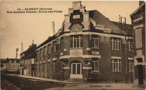 CPA ALBERT Rue Anatole France - École des Filles (121015)