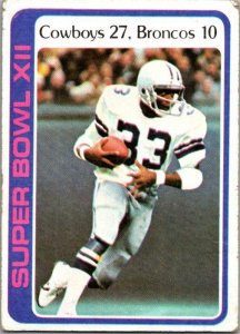 1978 Topps Football Card '77 Super Bowl Cowboys 27 Broncos 10 sk7526