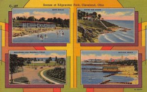 LPD53   Ohio Postcard: Cleveland, Scenes at Edgewater Park,