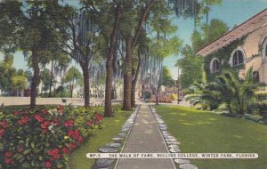 Florida Winter Park The Walk Fame Rollins College 1947