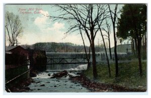 SEYMOUR, CT Connecticut ~ PAPER MILL DAM  1911 New Haven County  Postcard