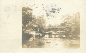Postcard RPPC New Hampshire Concord River Bridge 1909 23-3030