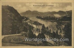 Rolandseck Mit Drachenfels German Postcard Germany Post Card