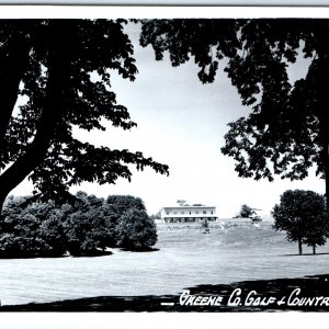 c1950s Jefferson, IA RPPC  Greene Co. Golf & Country Club Photo Postcard A105