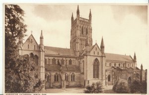 Worcestershire Postcard - North Side - Worcester Cathedral   ZZ2110
