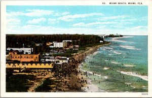 Florida Miami Beach Aerial View Curteich