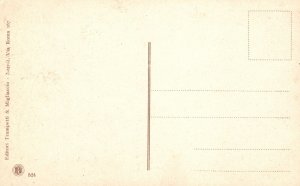 Vintage Postcard 1910's La Strada Krupp  Hairpin Turn Paved Footpath Capri Italy