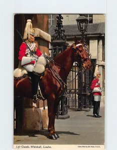 Postcard Life Guards, Whitehall, London, England