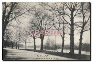 Postcard Old Lyon a corner of the Tete d'Or Park