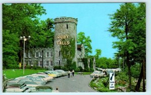 CHATTANOOGA, Tennessee TN ~ Cavern Castle RUBY FALLS Lookout Mountain Postcard