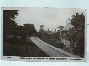 Upper Village and Entrance to Forest Edwinstowe Vintage RP Postcard