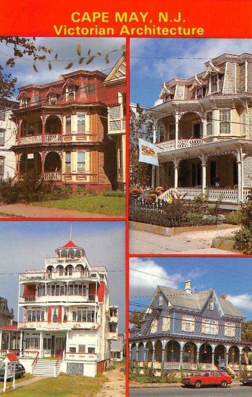 CAPE MAY, NJ Victorian Architecture Mansions Gibson House Sea Mist Postcard