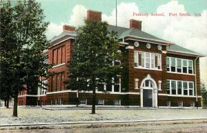 Vintage Postcard Peabody School Fort Smith AR Sebastian County Wheelock