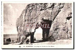 Old Postcard Quiberon Beach and Port Blanc's Ark