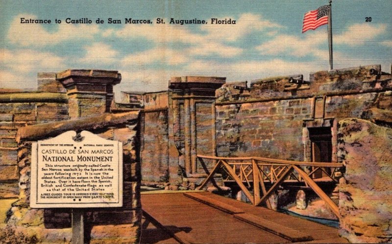 Florida St Augustine Entrance To Castillo de San Marcos