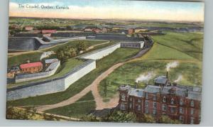Citadel Quebec Canada Bird-eye View Postcard