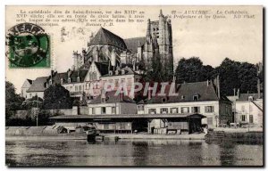 Old Postcard The cathedral Auxerre