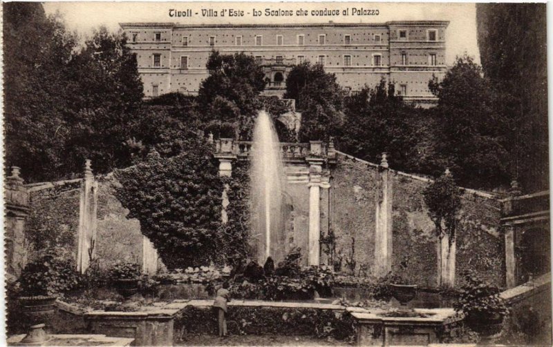 CPA TIVOLI Villa d'Este, Lo Scalone che conduce ITALY (545900)