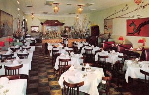 Key West Florida Lee's Orient Restaurant Dining Room Vintage Postcard AA39320