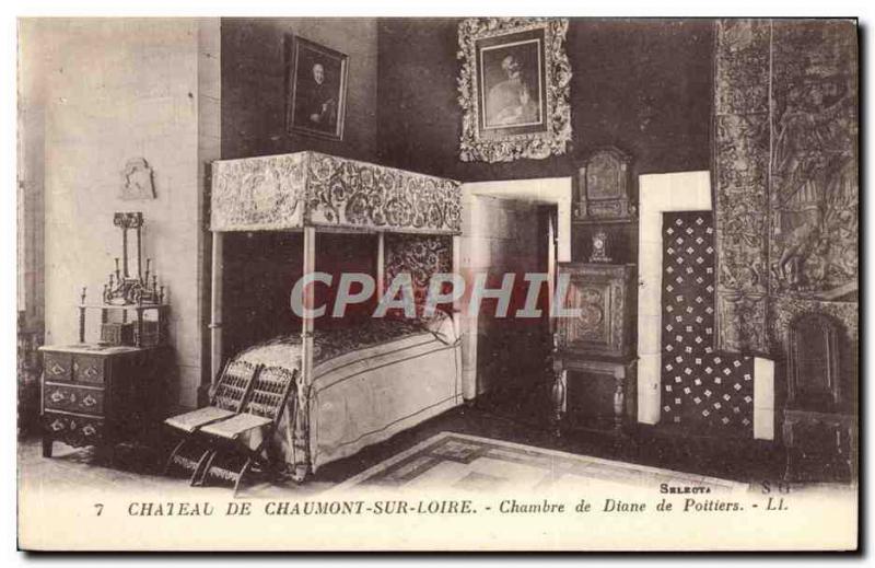 Old Postcard Chaumont Sur Loire Chateau House of Diane de Poitiers