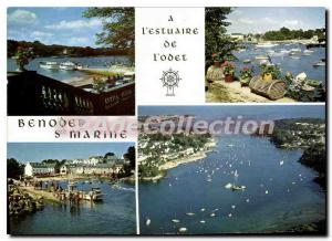 Postcard Modern Brittany picturesque estuary of the Odet ports Benodet and St...
