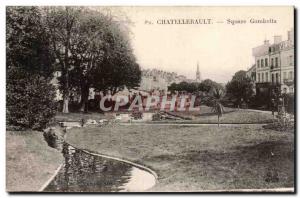 Chatellerault - Gambetta Square Old Postcard