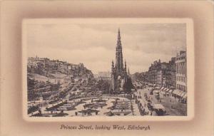 Scotland Edinburgh Princes Street Looking West