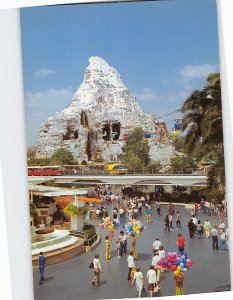 Postcard Matterhorn Mountain, Tomorrowland, Disneyland, Anaheim, California