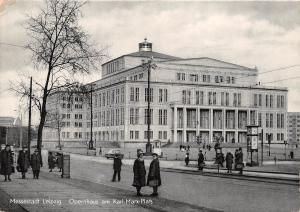 BG33966 opernhaus am karl marx platz  leipzig  real photo  germany