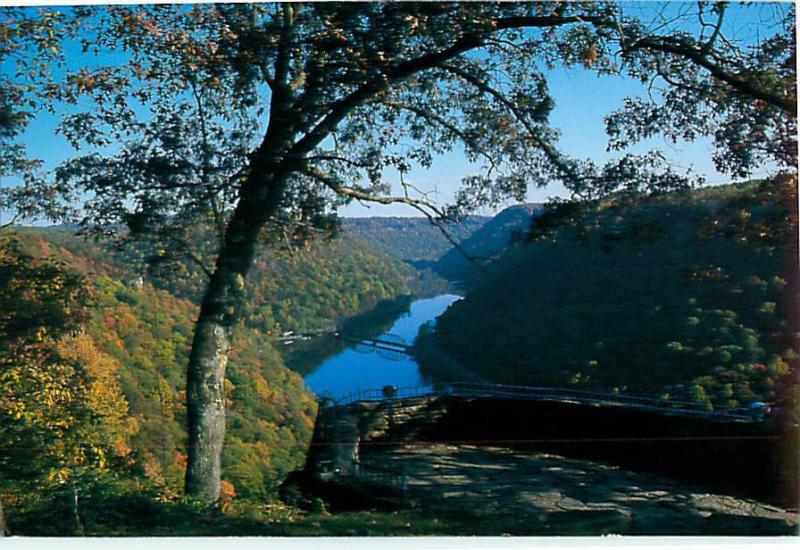 West Virginia Hawks Nest State Park Lodge Hotel US Rt 60   Postcard  # 6626