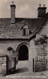 BROADWAY WORCESTERSHIRE ENGLAND~ENTRANCE PRIORS MANSE TEA HOUSE~PHOTO POSTCARD