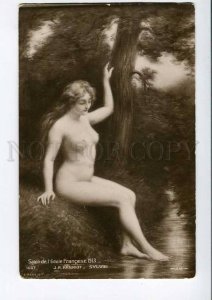 3009593 NUDE Young NYMPH near Brook HANRIOT vintage SALON