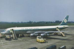 KLM DC8 PH-DCN Plane at Manchester Airport in 1970 Limited Edition 300 Postcard