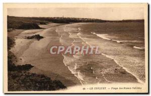 Old Postcard Le Conquet Blancs Sablons Beach