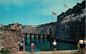 Castillo De San Marcos St Augustine Florida Fl Us Fort American Gun Postcard 