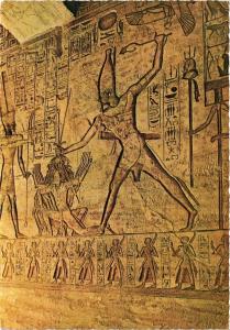 CPM EGYPTE Abu Simbel-Le Grand Temple: Ramses II annihile ses ennemis (343397)