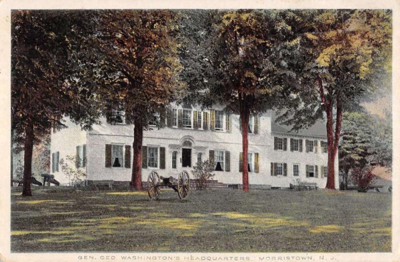 Morristown New Jersey Washington Headquarters Antique Postcard K30019