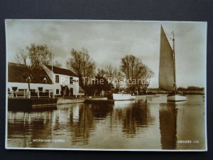 Norfolk HORNING FERRY showing Sailing Boat c1932 RP Postcard by Valentine 220232