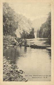 PC NEW ZEALAND, WANGANUI, ON THE MONGONUI, Vintage Postcard (b43898)