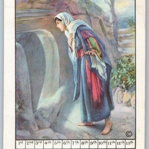 1st Qtr 1929 First Easter Berean Bible Lesson Pictures Trade Card Methodist C54