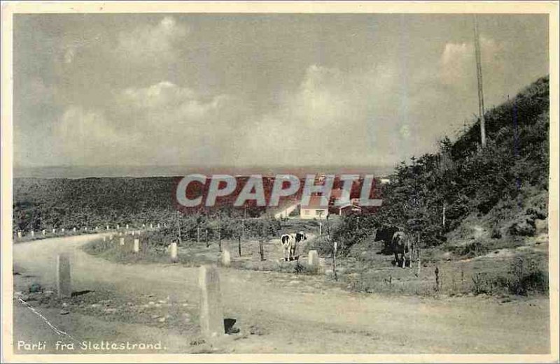 Old Postcard Parti fra Slettestrand