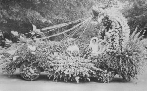 Advertising Club Floral Parade Float RPPC Real photo Postcard 21-12560