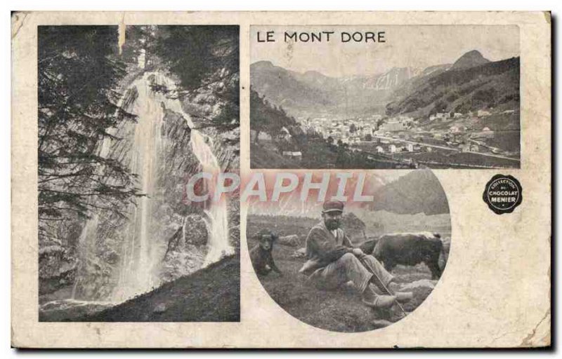 Old Postcard Le Mont Dore Berger Chie Menier Chocolate Cow