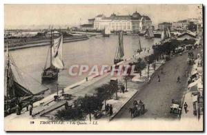 Trouville - Quays - Old Postcard