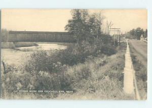 1920's COVERED BRIDGE Guilford - Near The Forks & Dover-Foxcroft ME H8420@