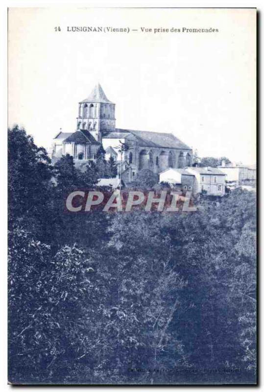 Lusignan - View taken Promenades - Old Postcard