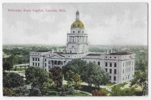 Nebraska State Capitol Lincoln Nebraska Mailed 1911